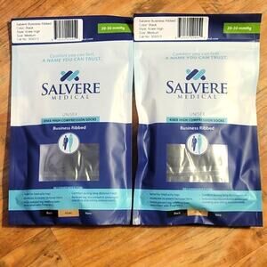 ❤️NWT❤️ Two Pair Salvere Medical Knee High Compassion Socks